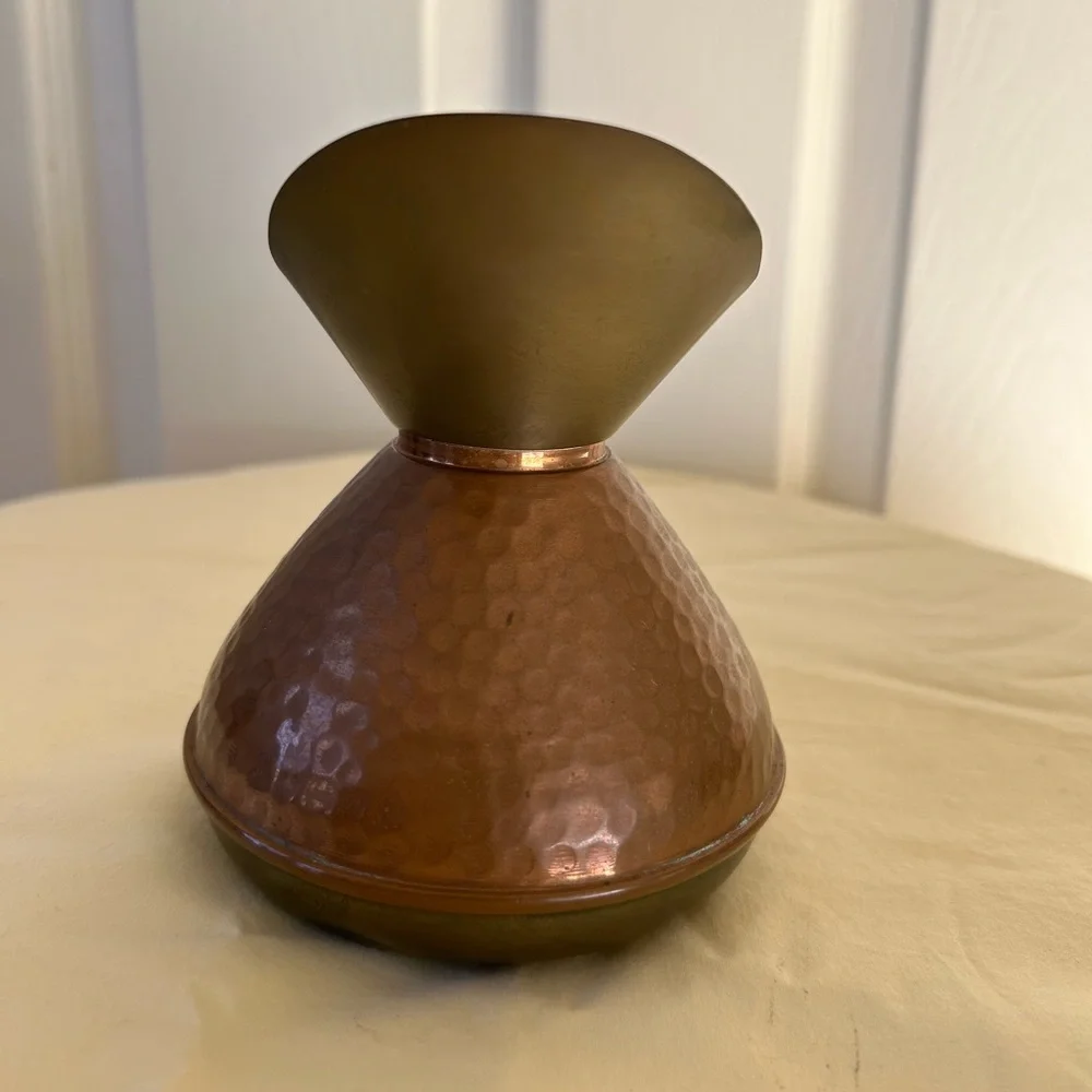 Copper and brass tea pot/water pitcher Vintage